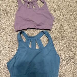 NVGTN Lavender and Teal Sports Bras